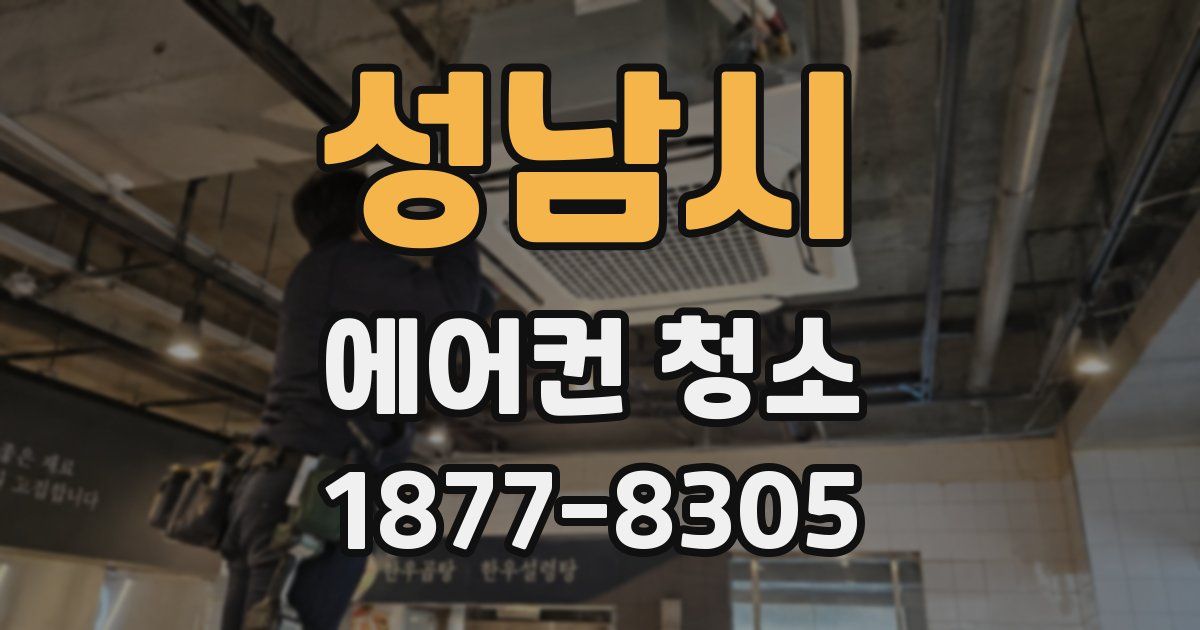 성남시 에어컨 청소