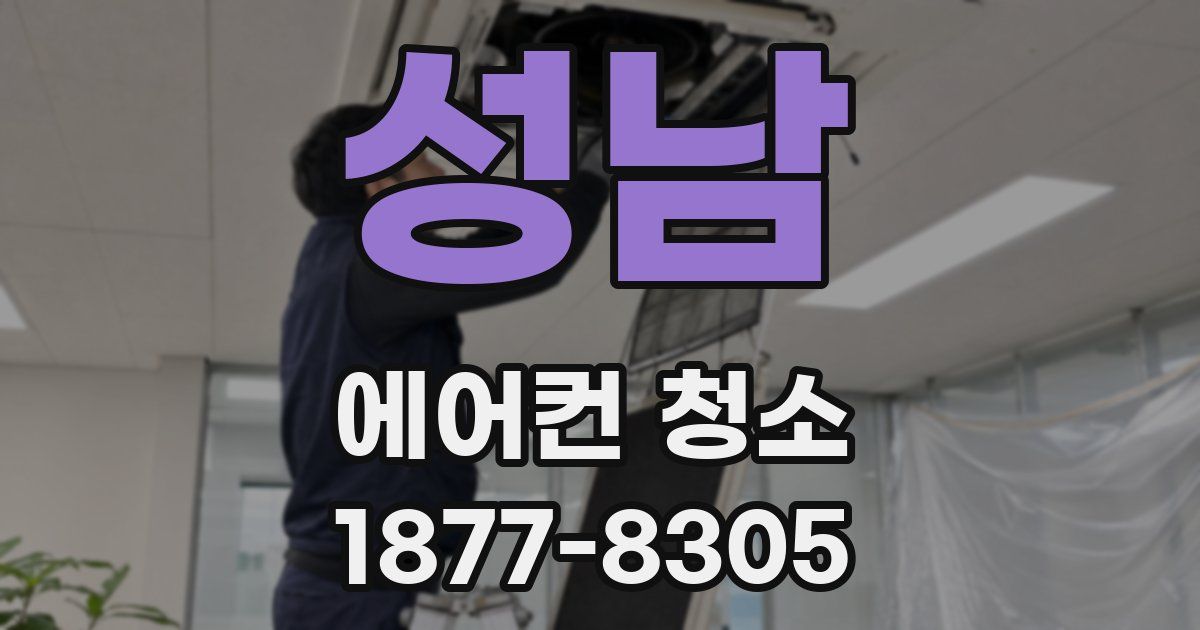 성남 에어컨 청소