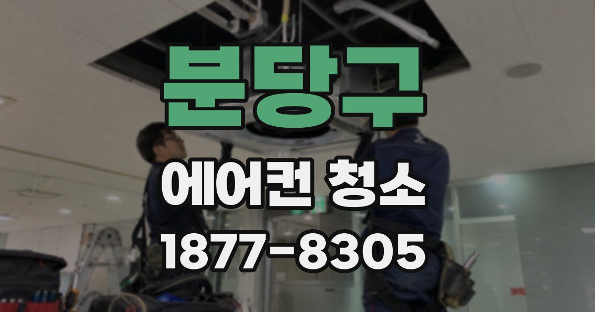 분당구 에어컨 청소