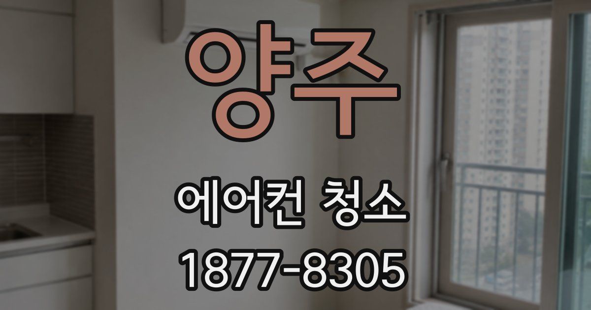 양주 에어컨 청소