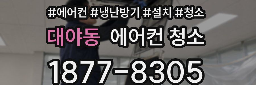 대야동 에어컨 청소