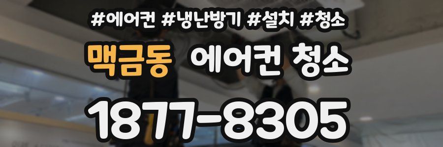 맥금동 에어컨 청소