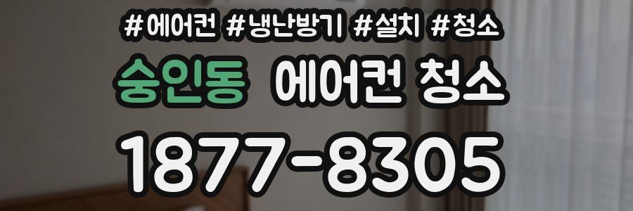 숭인동 에어컨 청소