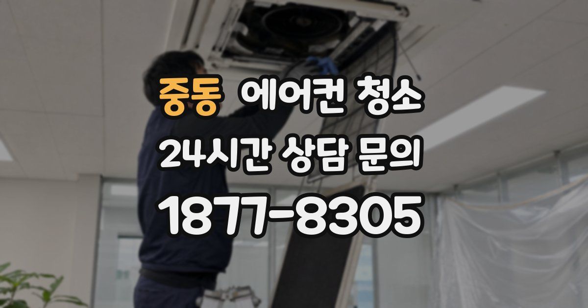 중동 에어컨 청소