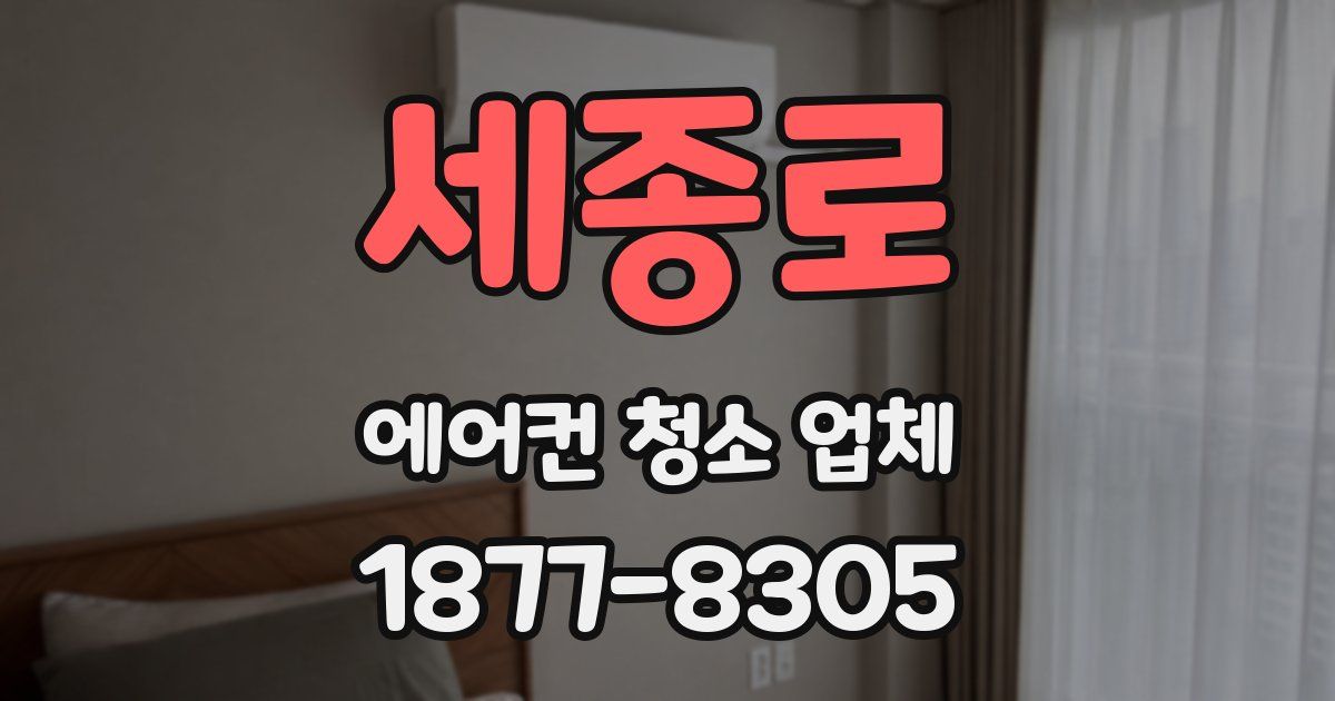 세종로 에어컨 청소 업체