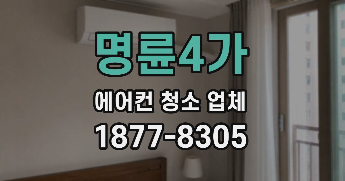 명륜4가 에어컨 청소 업체