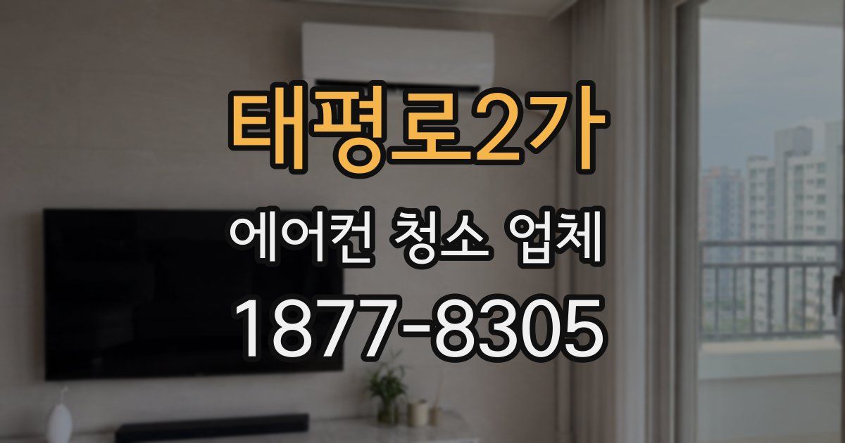 태평로2가 에어컨 청소 업체