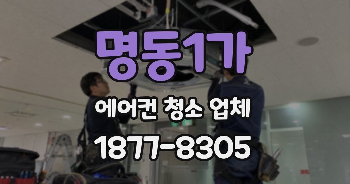 명동1가 에어컨 청소 업체
