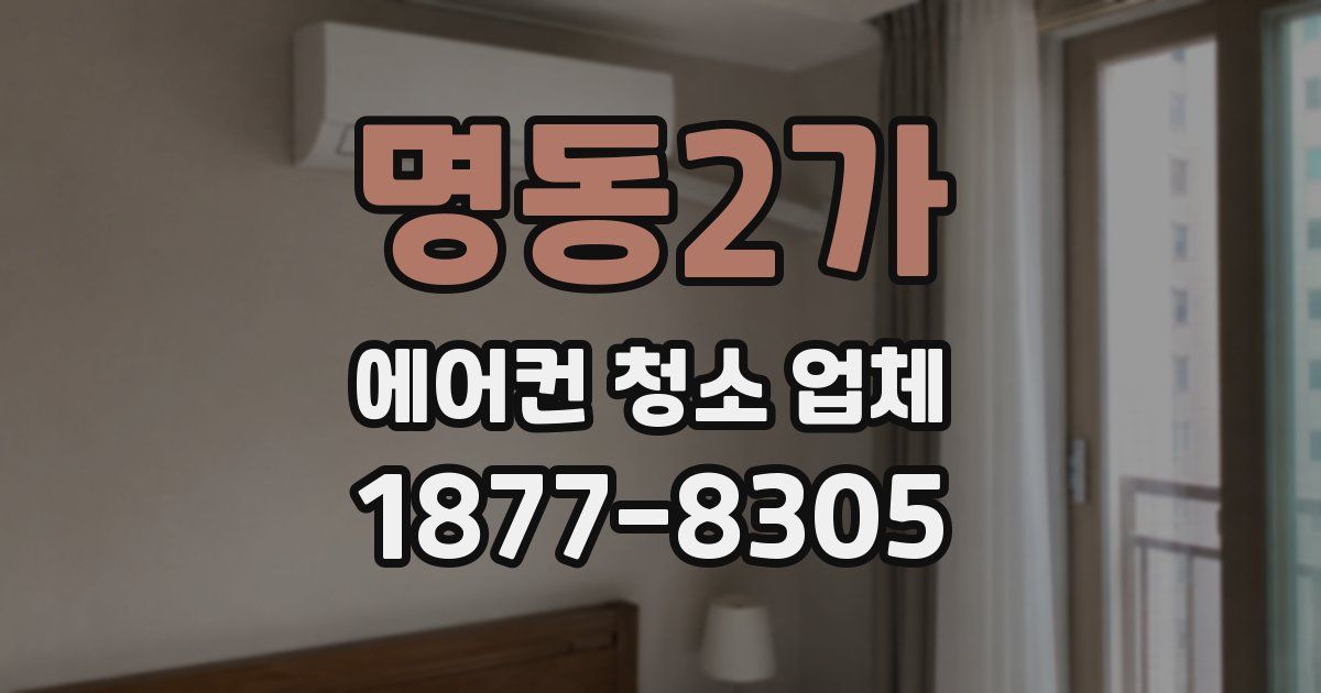 명동2가 에어컨 청소 업체