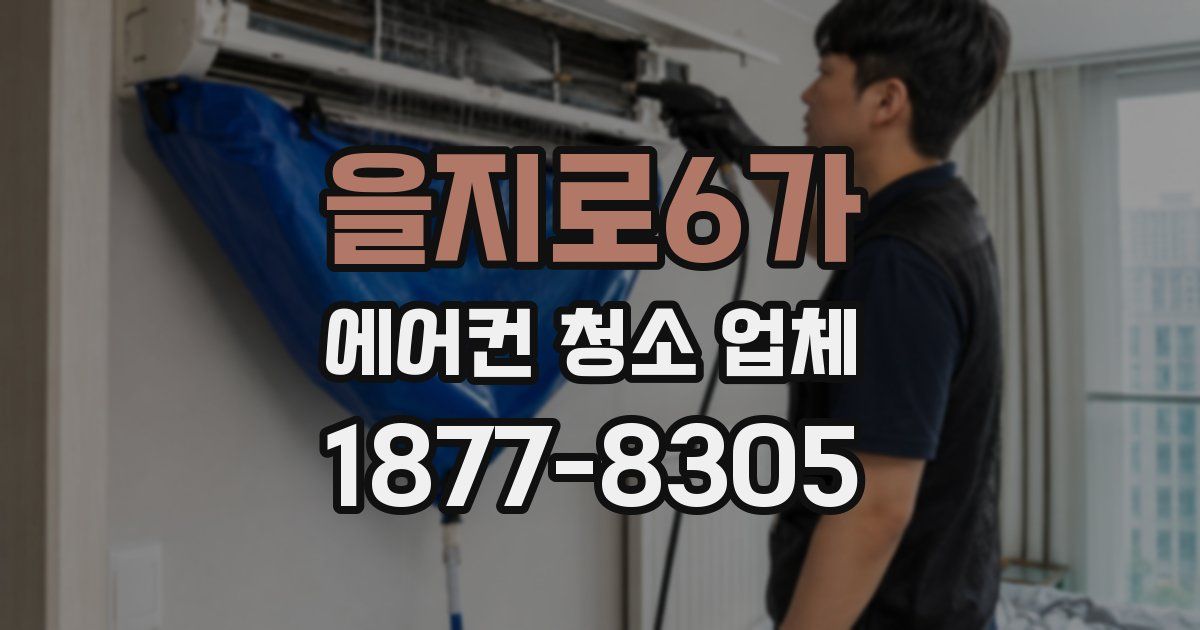 을지로6가 에어컨 청소 업체