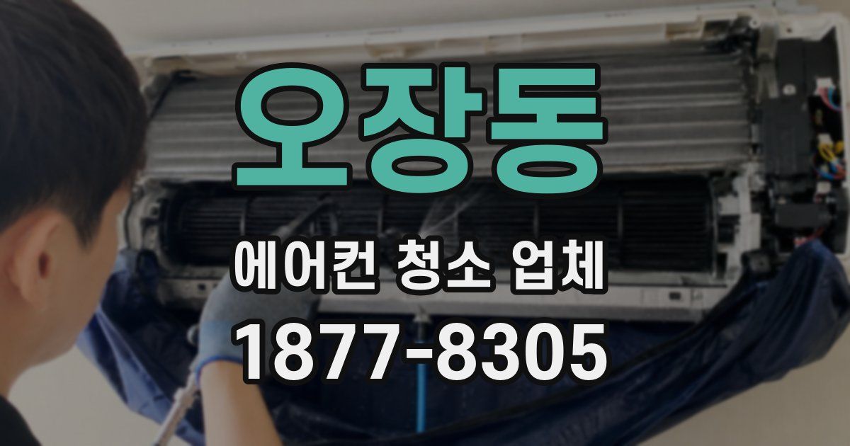 오장동 에어컨 청소 업체