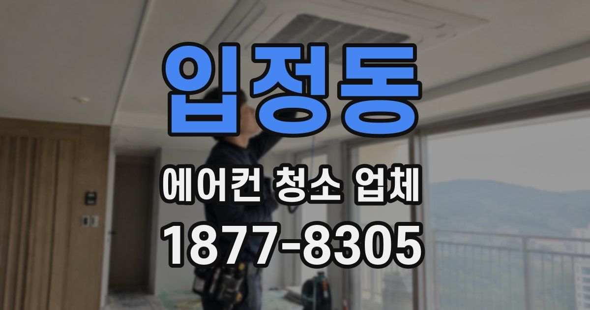 입정동 에어컨 청소 업체