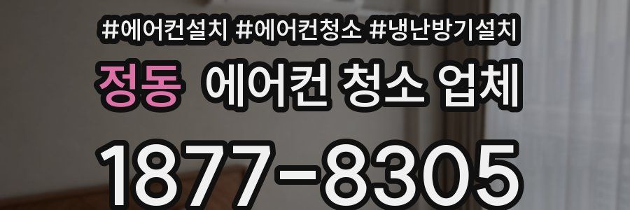 정동 에어컨 청소 업체