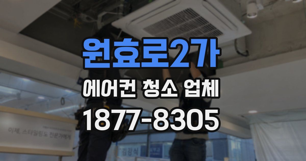 원효로2가 에어컨 청소 업체