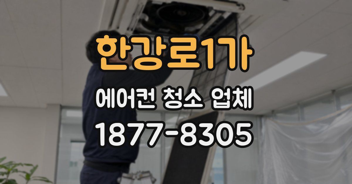 한강로1가 에어컨 청소 업체