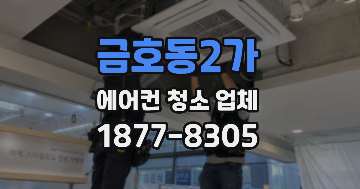 금호동2가 에어컨 청소 업체