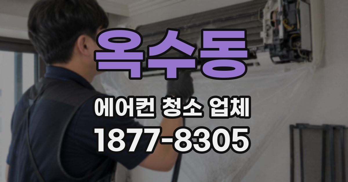 옥수동 에어컨 청소 업체