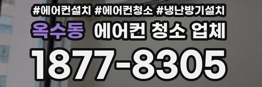 옥수동 에어컨 청소 업체