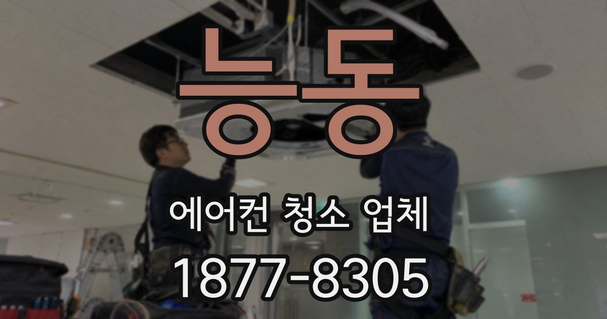 능동 에어컨 청소 업체