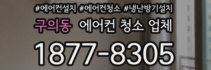 구의동 에어컨 청소 업체