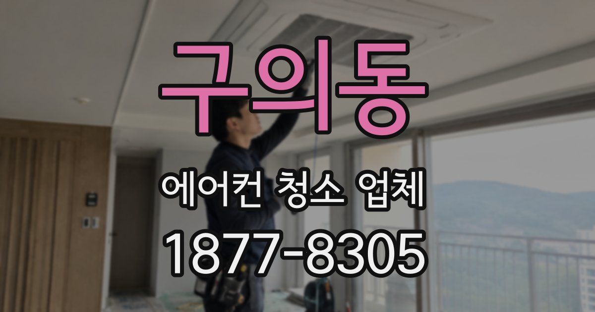 구의동 에어컨 청소 업체