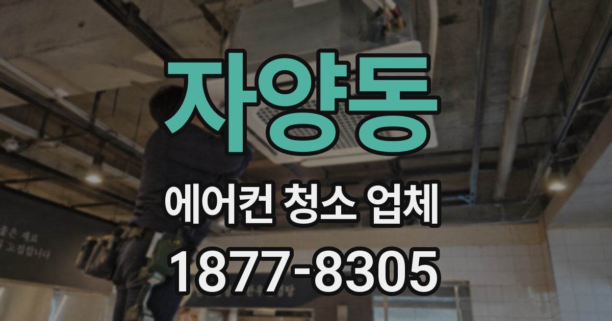 자양동 에어컨 청소 업체