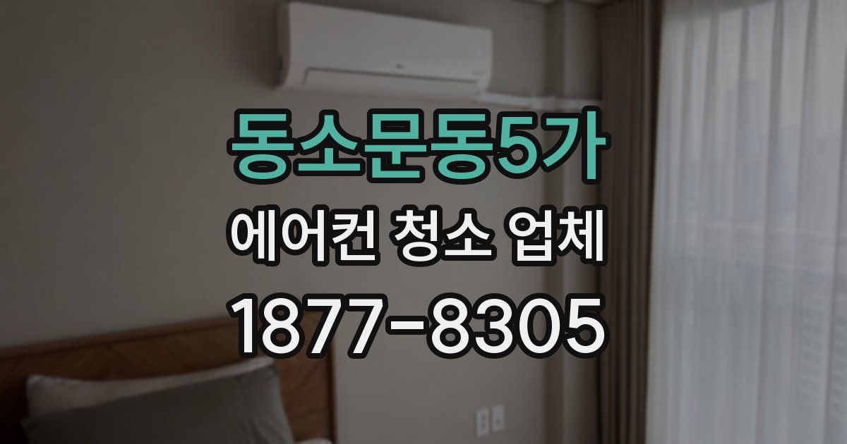 동소문동5가 에어컨 청소 업체