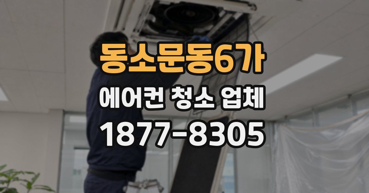 동소문동6가 에어컨 청소 업체