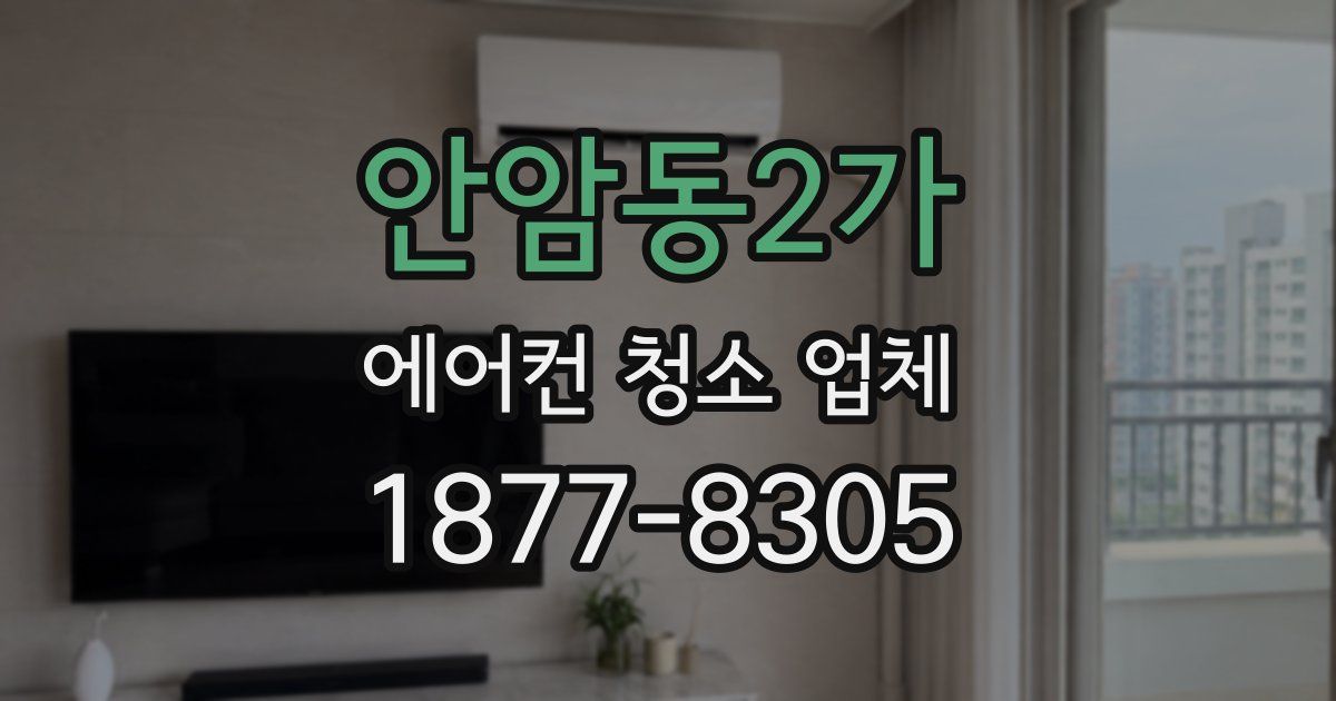 안암동2가 에어컨 청소 업체