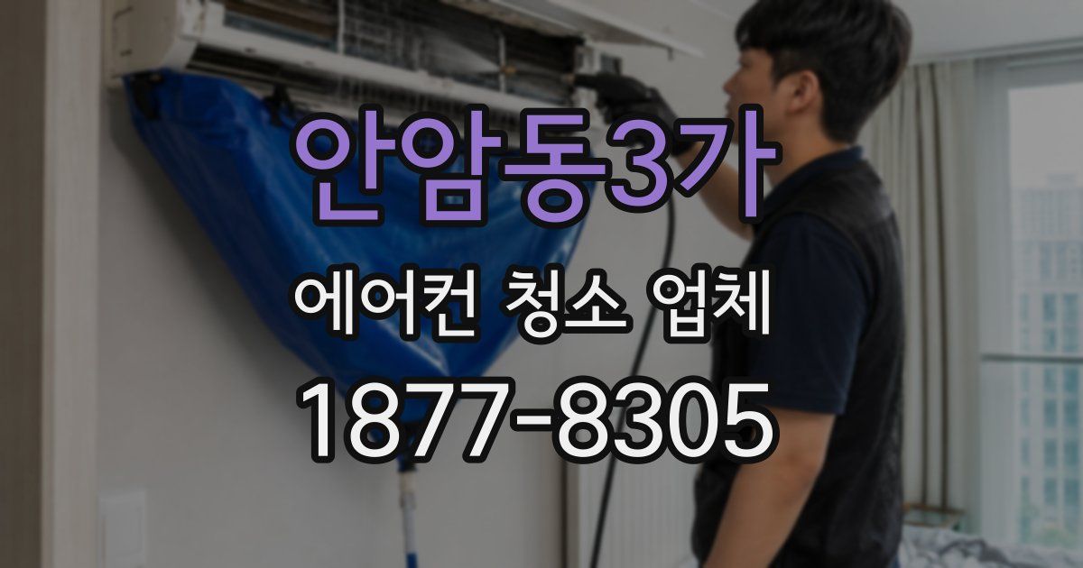 안암동3가 에어컨 청소 업체