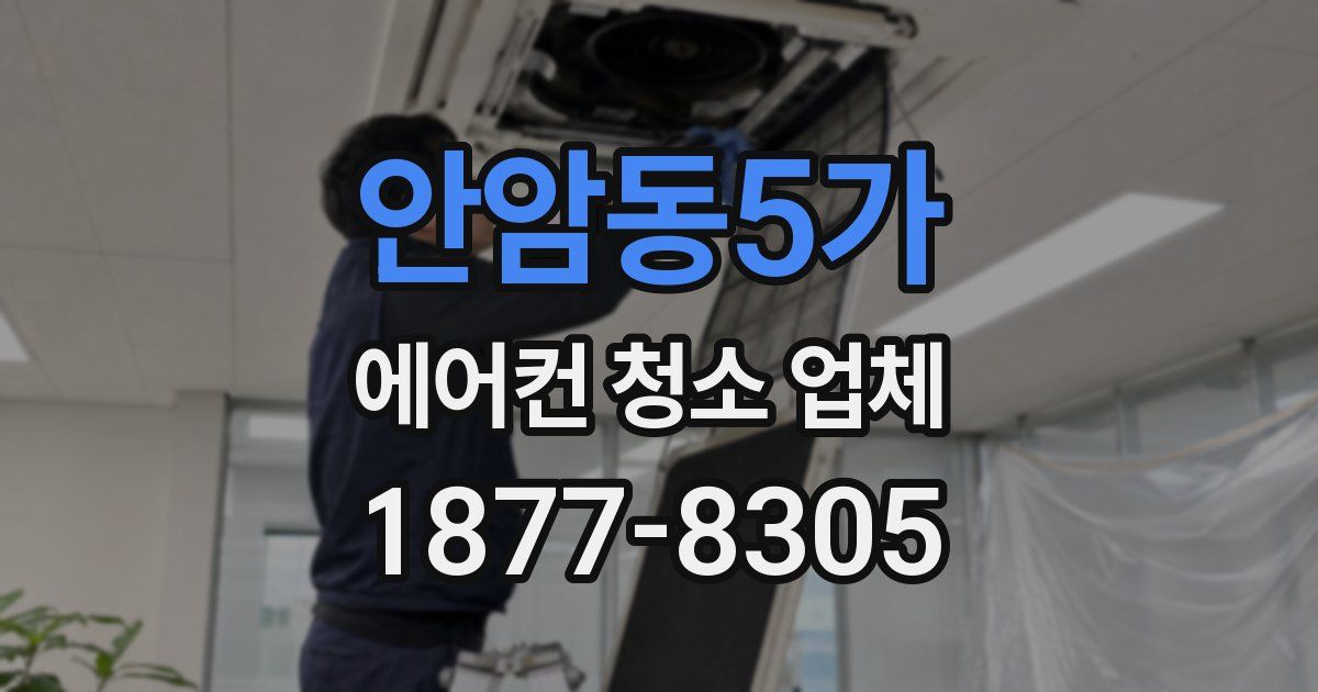 안암동5가 에어컨 청소 업체