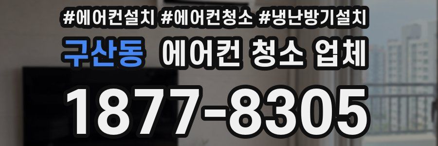 구산동 에어컨 청소 업체
