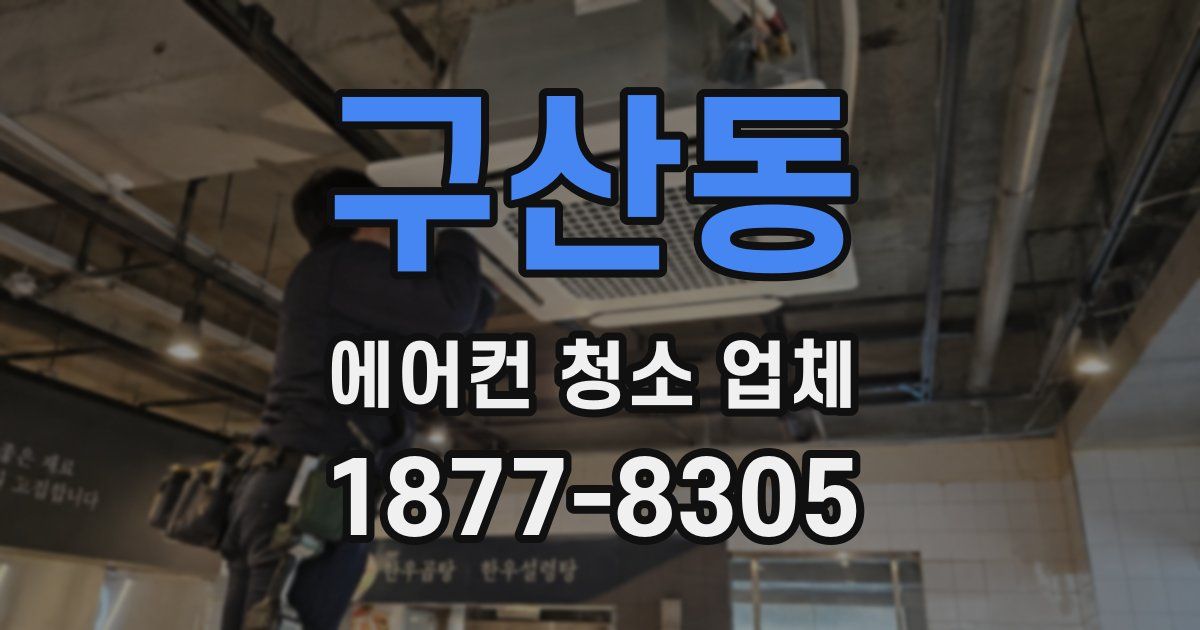 구산동 에어컨 청소 업체