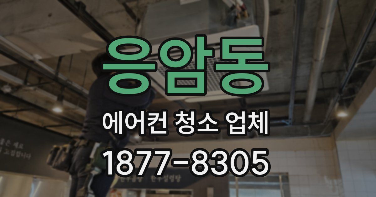 응암동 에어컨 청소 업체