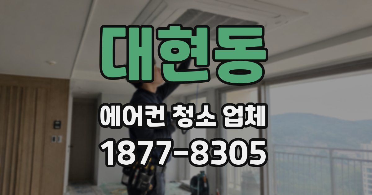 대현동 에어컨 청소 업체