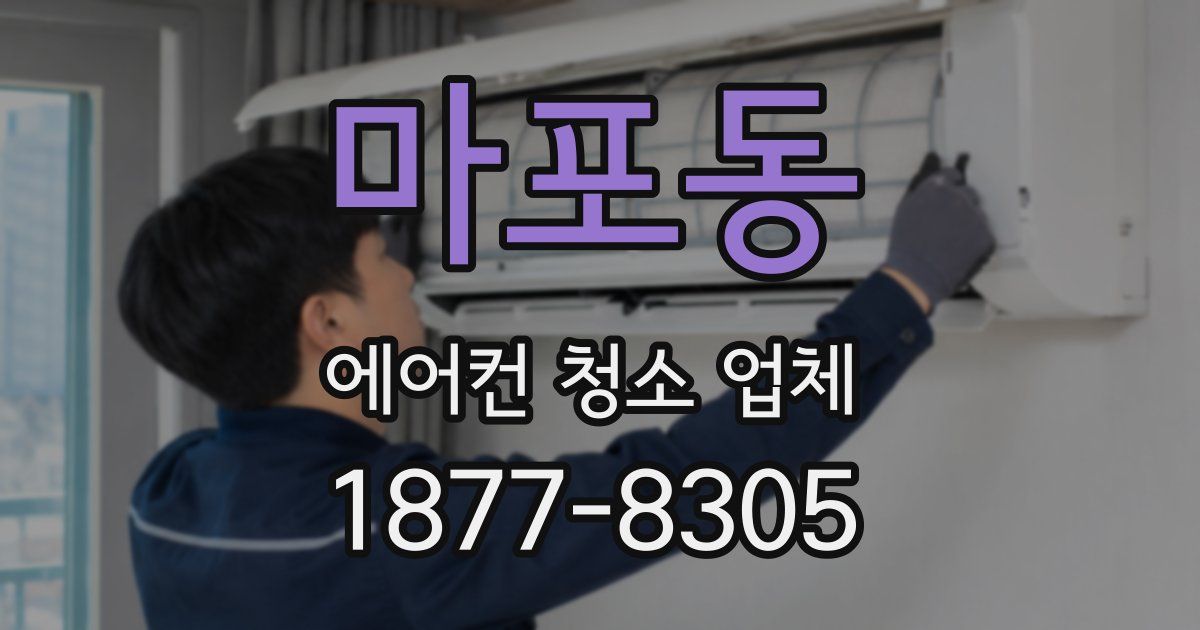 마포동 에어컨 청소 업체