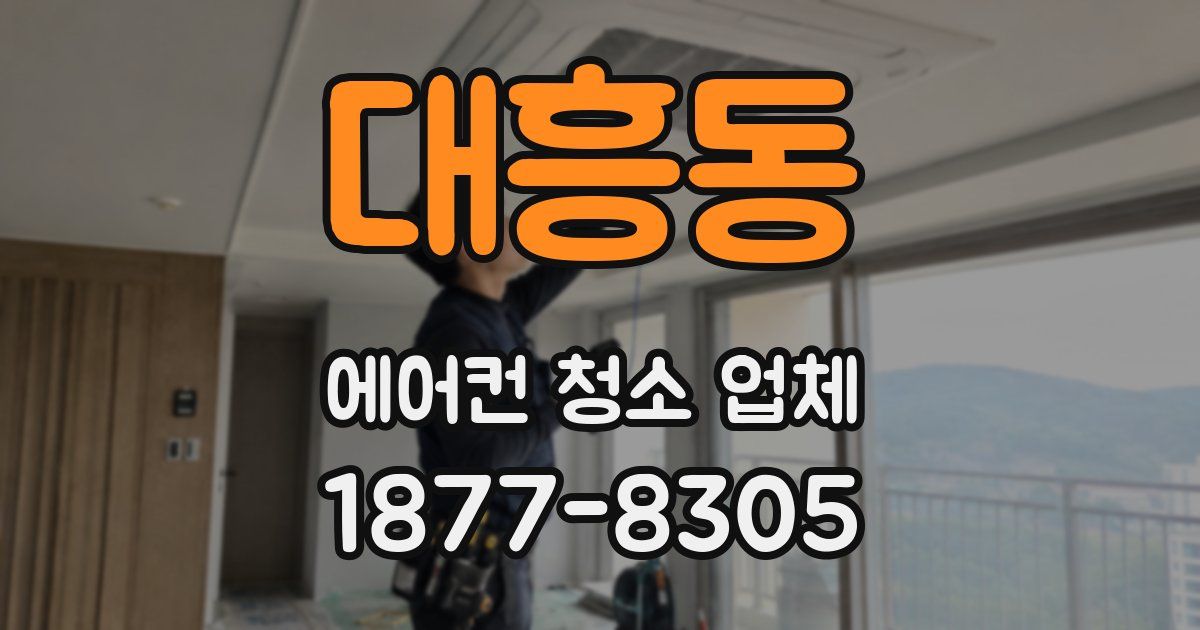 대흥동 에어컨 청소 업체