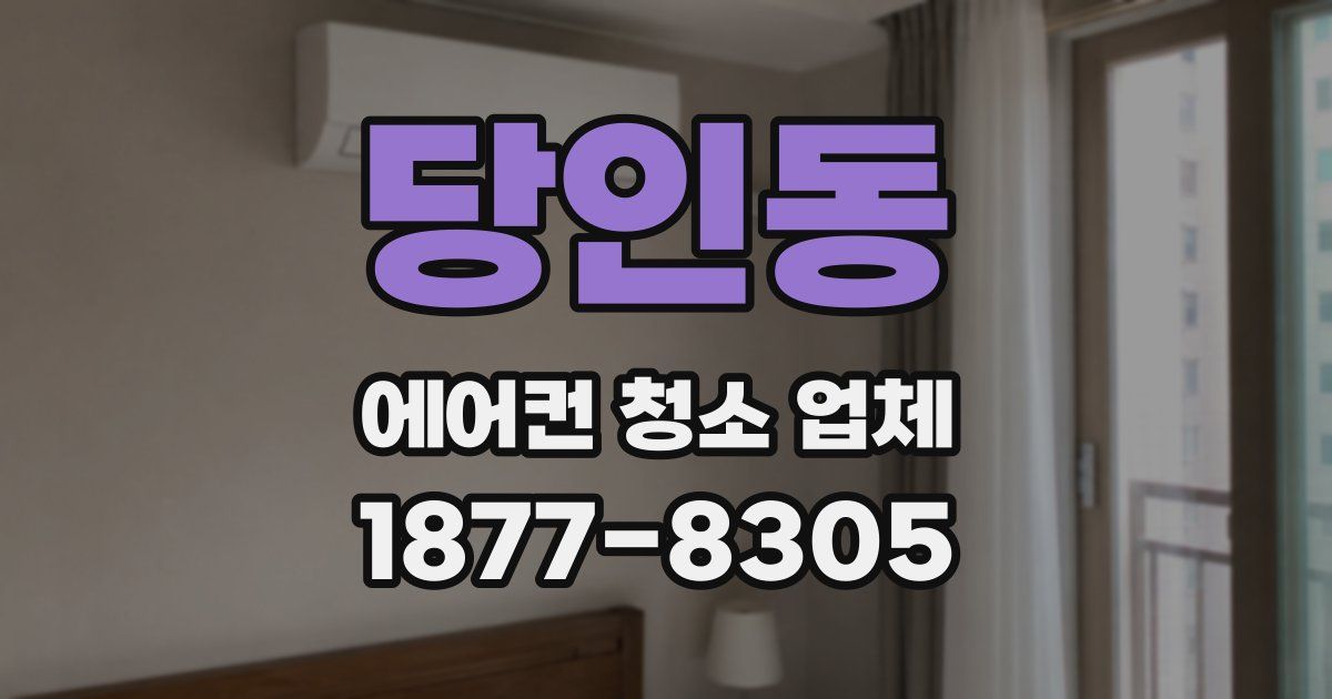 당인동 에어컨 청소 업체