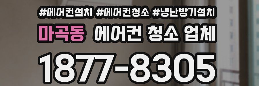 마곡동 에어컨 청소 업체