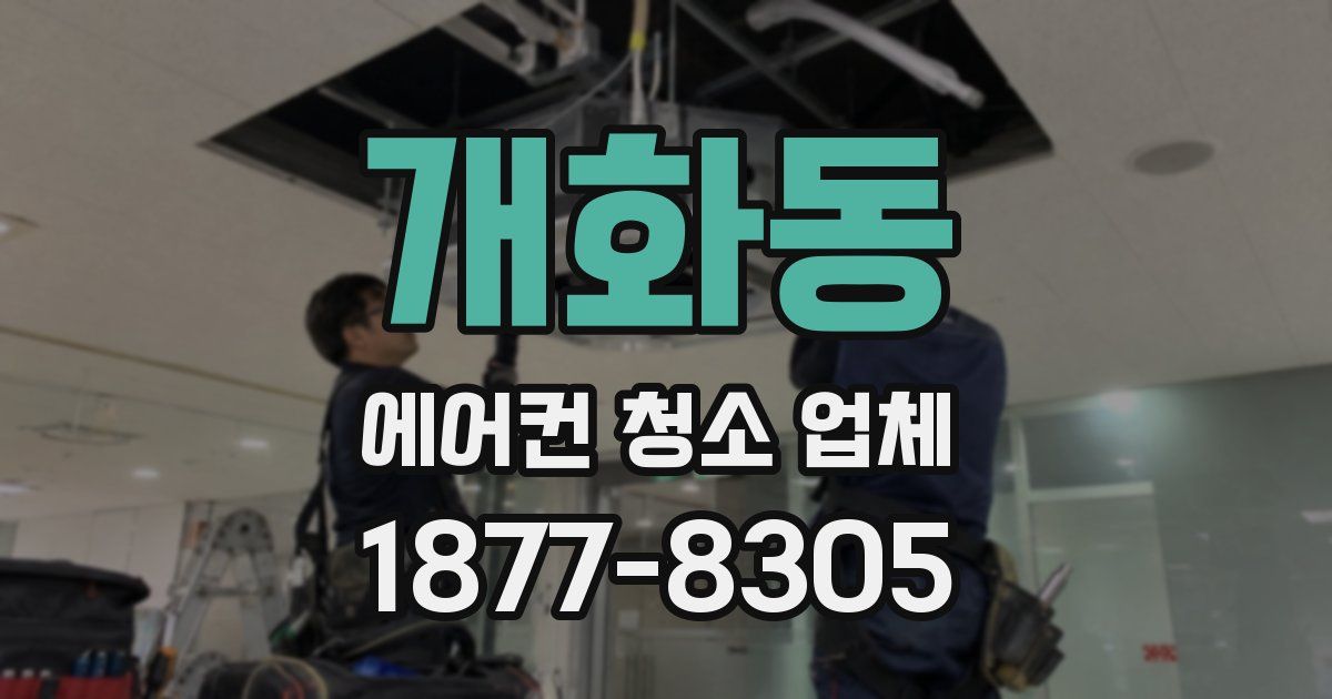 개화동 에어컨 청소 업체