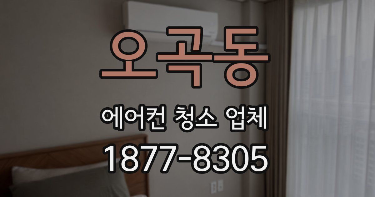 오곡동 에어컨 청소 업체