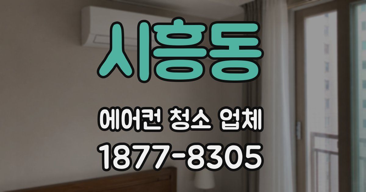 시흥동 에어컨 청소 업체
