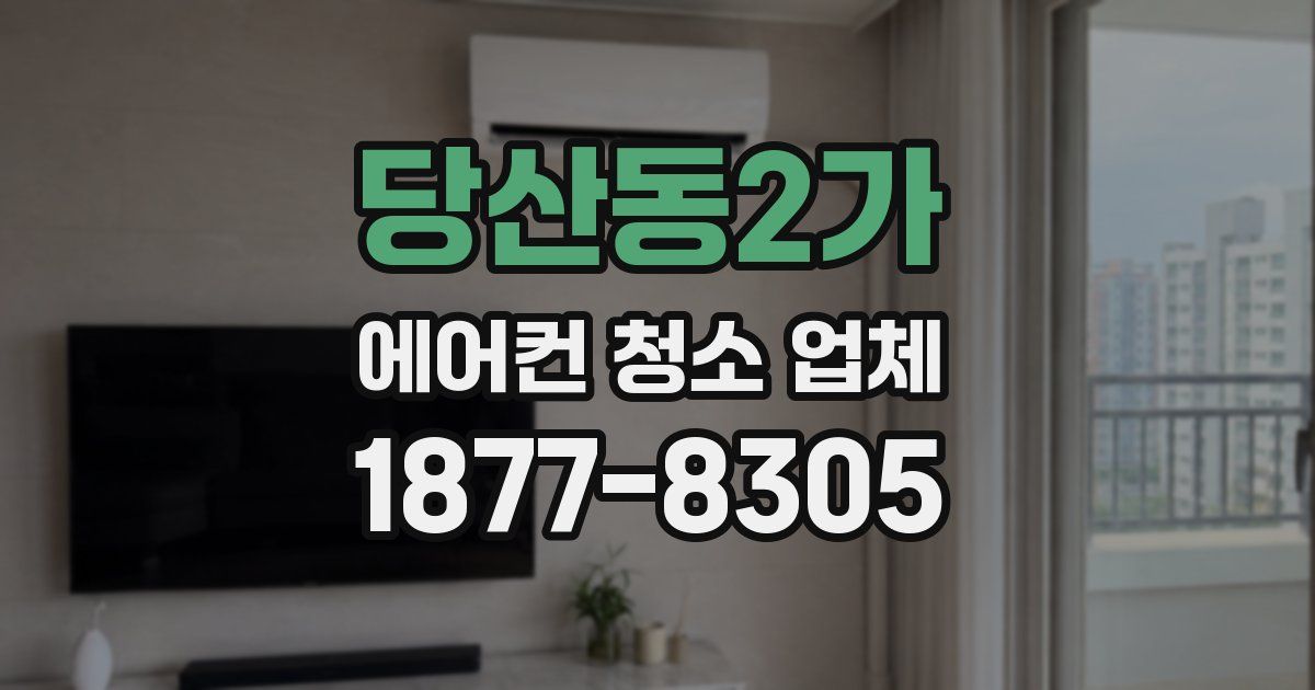 당산동2가 에어컨 청소 업체