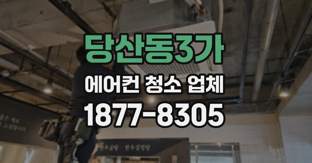 당산동3가 에어컨 청소 업체
