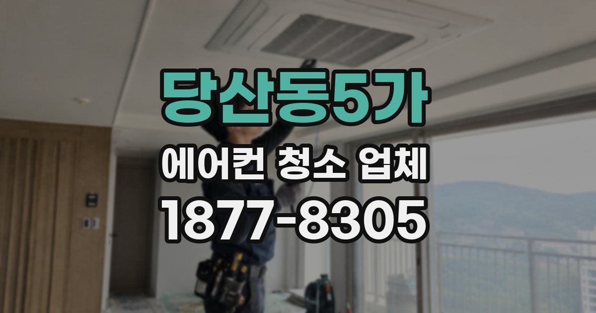 당산동5가 에어컨 청소 업체