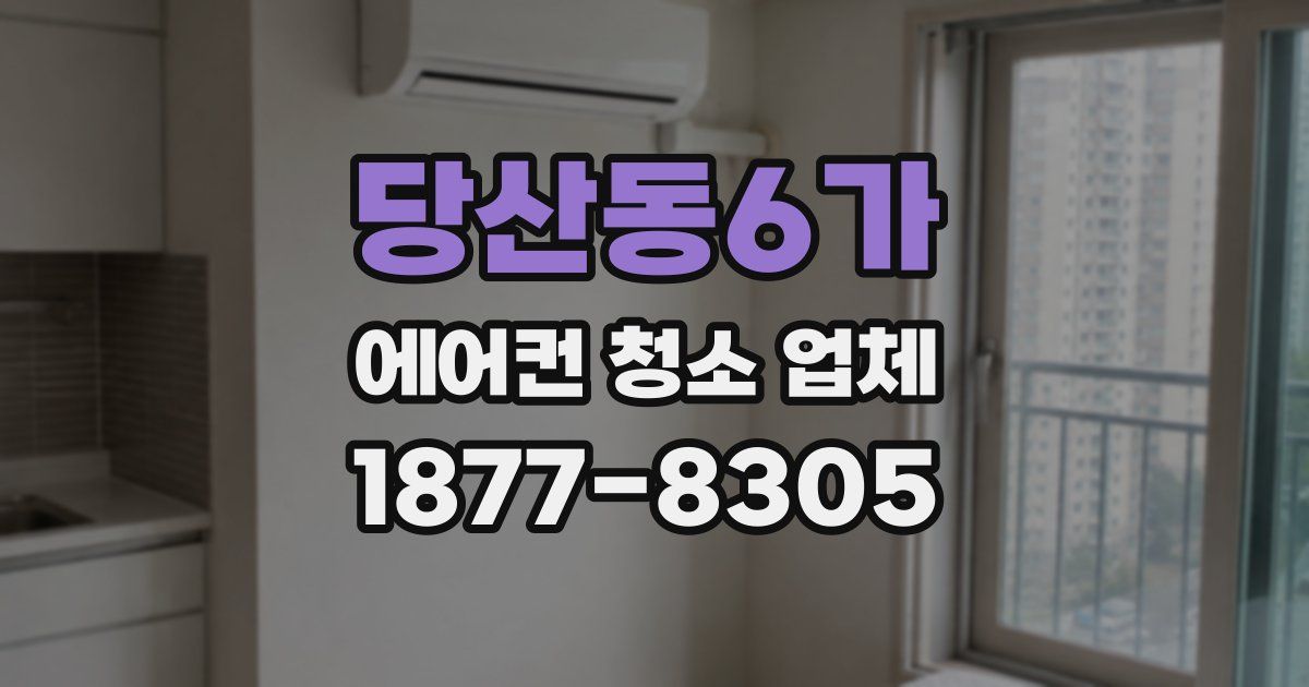 당산동6가 에어컨 청소 업체