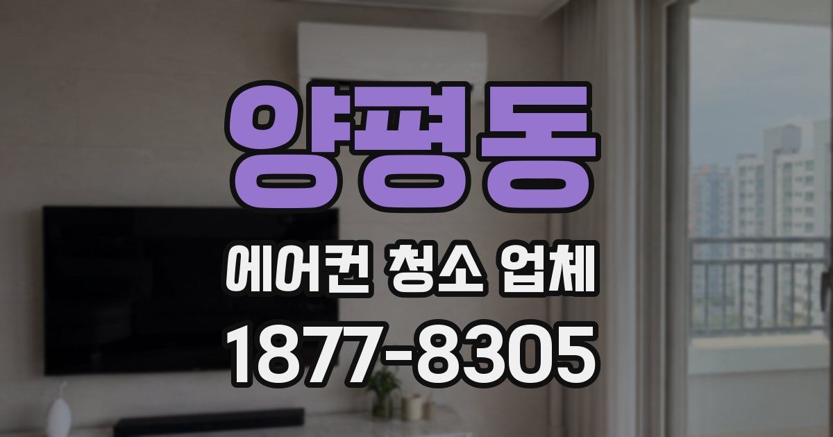 양평동 에어컨 청소 업체