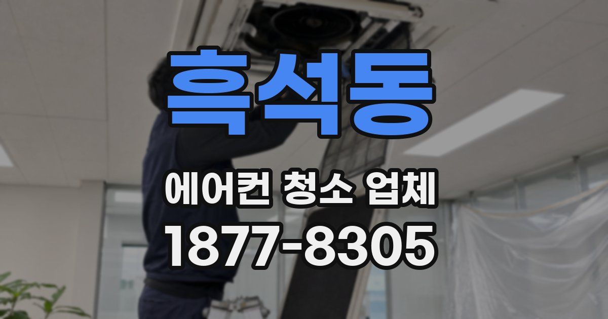 흑석동 에어컨 청소 업체