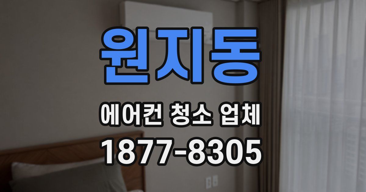 원지동 에어컨 청소 업체