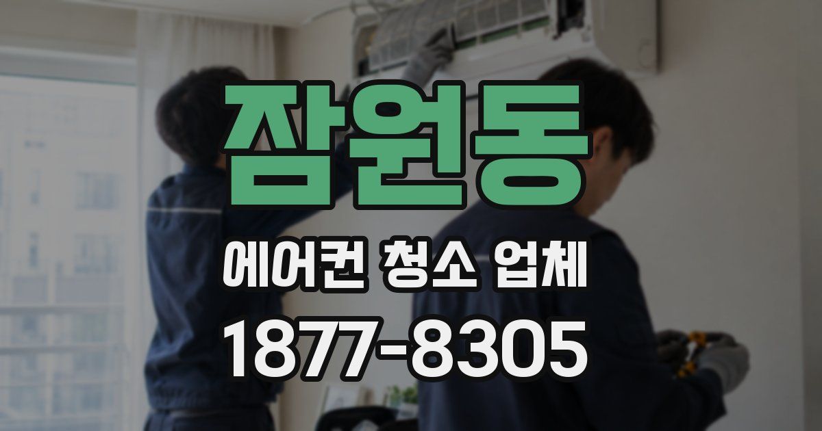잠원동 에어컨 청소 업체
